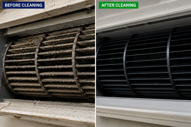 ac filter cleaning