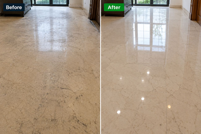 Marble floor polishing 1