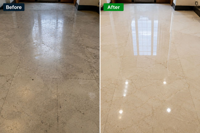 Marble floor polishing 2