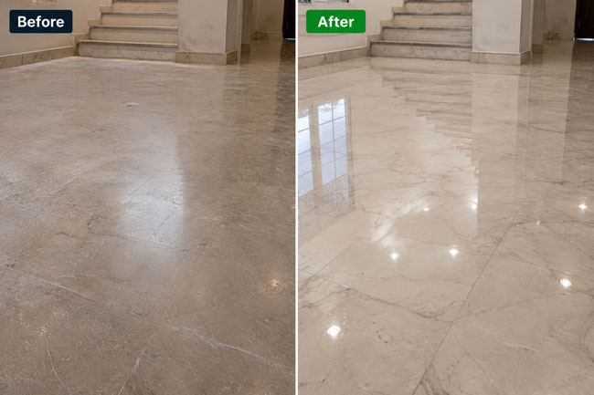 Marble floor polishing 3